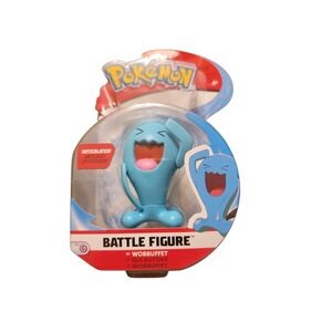 Pokemon Wobbuffet Battle Figure Action Toy New In Package Articulated 3"